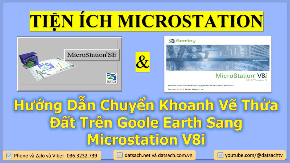 Hướng Dẫn Chuyển Khoanh Vẽ Thửa Đất Trên Goole Earth Sang Microstation V8i