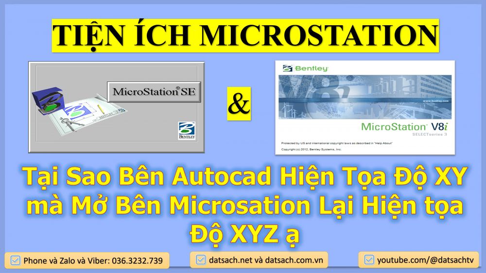 Tại Sao Bên Autocad Hiện Tọa Độ XY mà Mở Bên Microsation Lại Hiện tọa Độ XYZ ạ