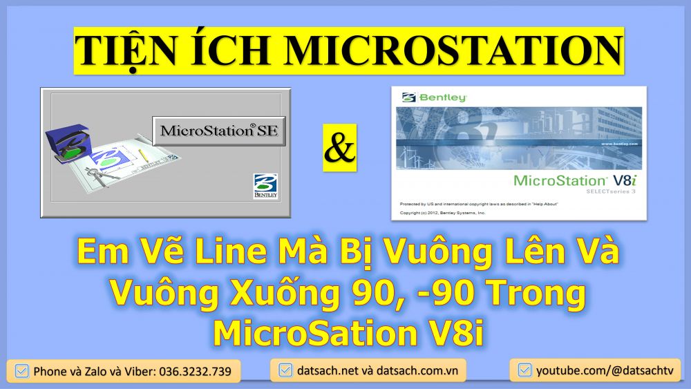 Em Vẽ Line Mà Bị Vuông Lên Và Vuông Xuống 90, -90 Trong MicroSation V8i