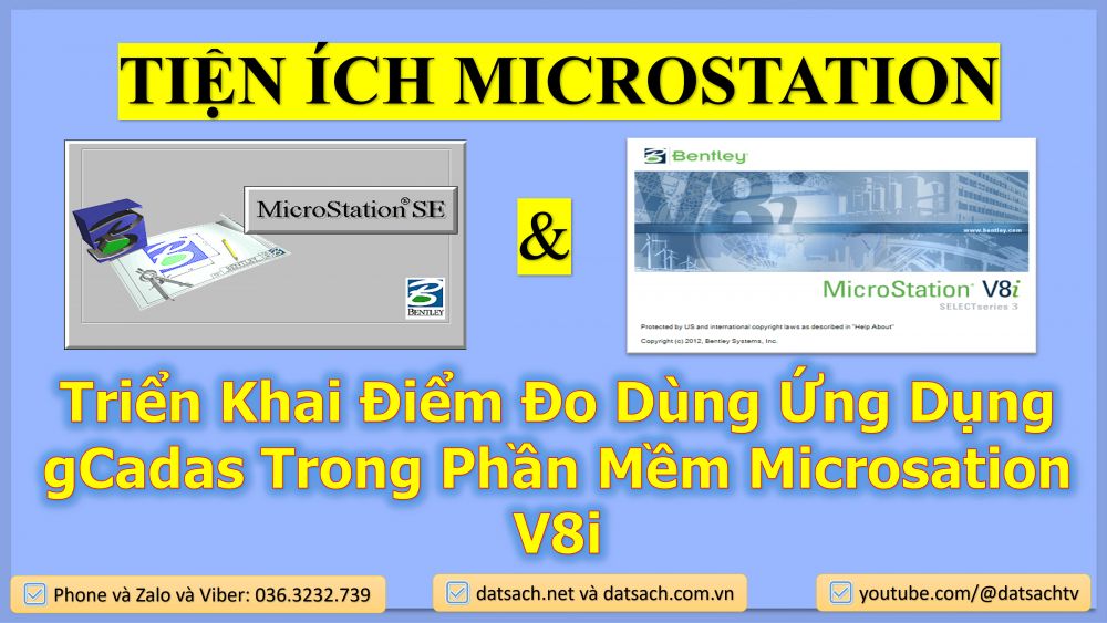 Triển Khai Điểm Đo Dùng Ứng Dụng gCadas Trong Phần Mềm Microsation V8i