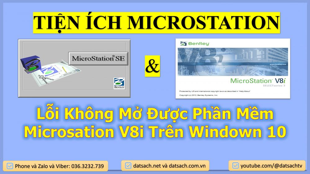 Lỗi Không Mở Được Phần Mềm Microsation V8i Trên Windown 10 1 Lỗi Không Mở Được Phần Mềm Microsation V8i Trên Windown 10