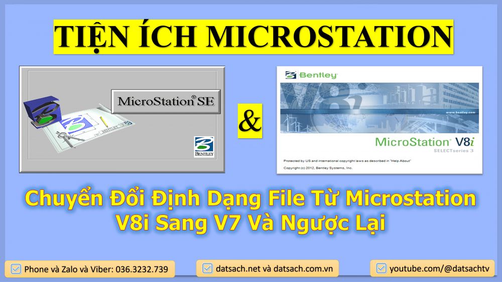 Chuyển Đổi Định Dạng File Từ Microstation V8i Sang V7 Và Ngược Lại