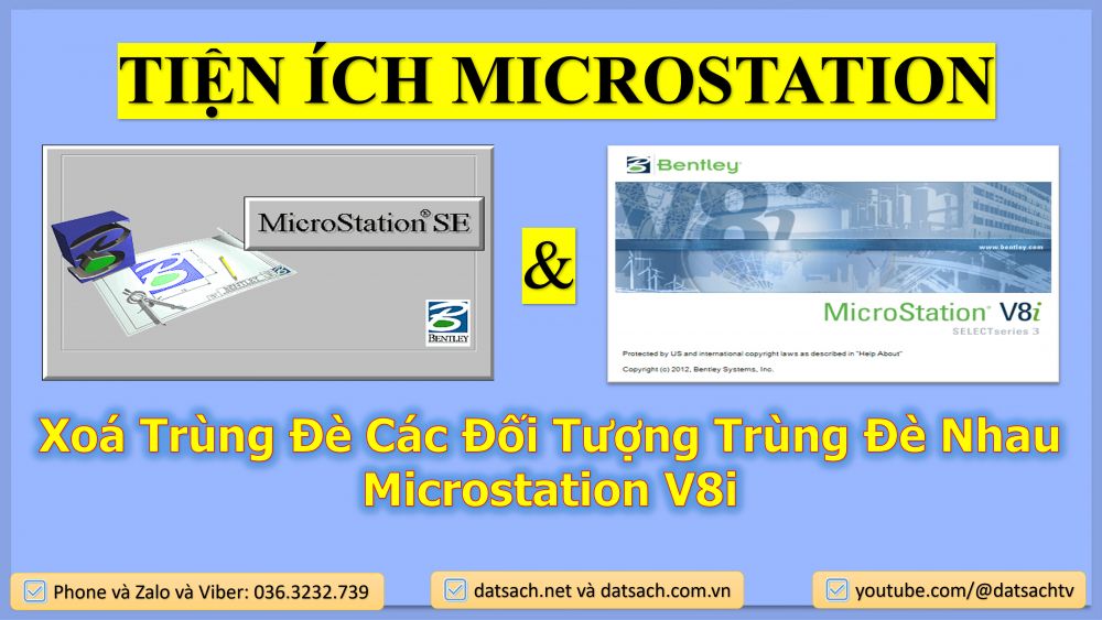 Xoá Trùng Đè Các Đối Tượng Trùng Đè Nhau Microstation V8i