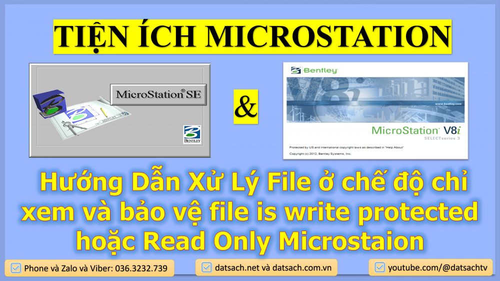 Hướng Dẫn Xử Lý File ở chế độ chỉ xem và bảo vệ file is write protected hoặc Read Only Microstaion 1 Hướng Dẫn Xử Lý File ở chế độ chỉ xem và bảo vệ file is write protected hoặc Read Only Microstaion