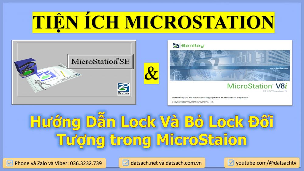 Hướng Dẫn Lock Và Bỏ Lock Đối Tượng trong MicroStaion