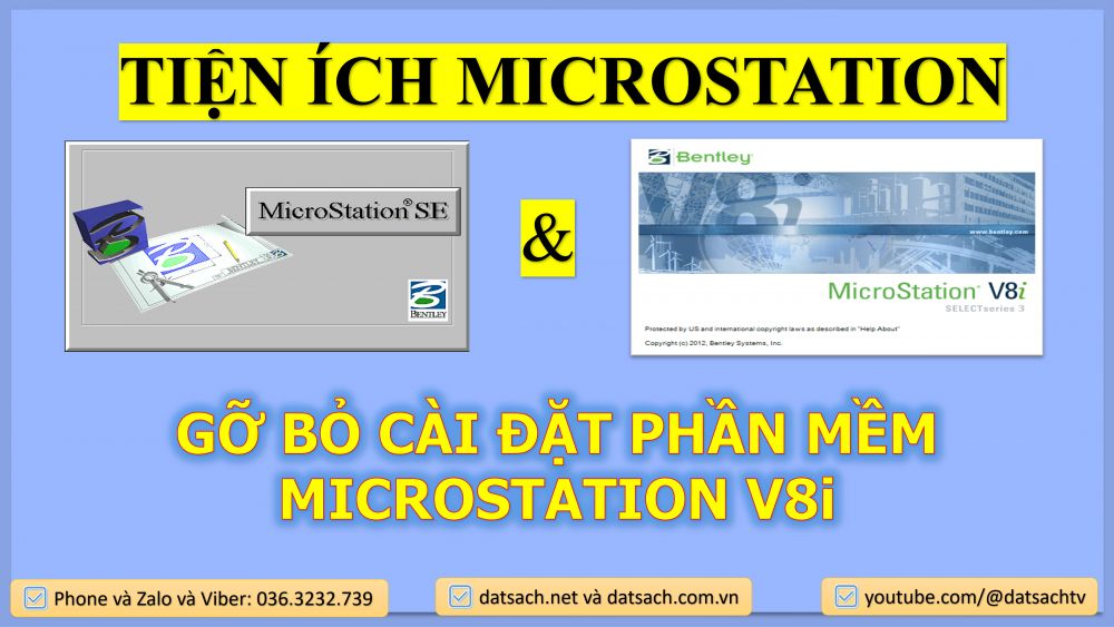 GỠ BỎ CÀI ĐẶT PHẦN MỀM MICROSTATION V8i
