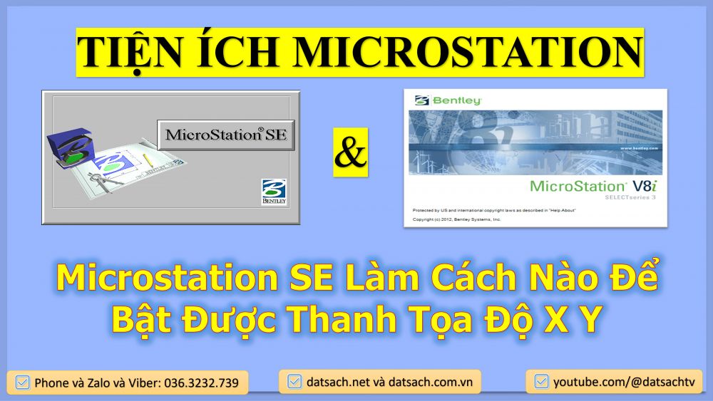 Microstation SE Làm Cách Nào Để Bật Được Thanh Tọa Độ X Y
