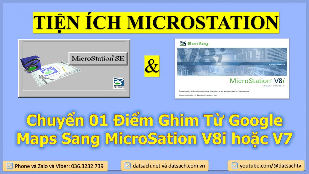 Chuyển 01 Điểm Ghim Từ Google Maps Sang MicroSation V8i hoặc V7
