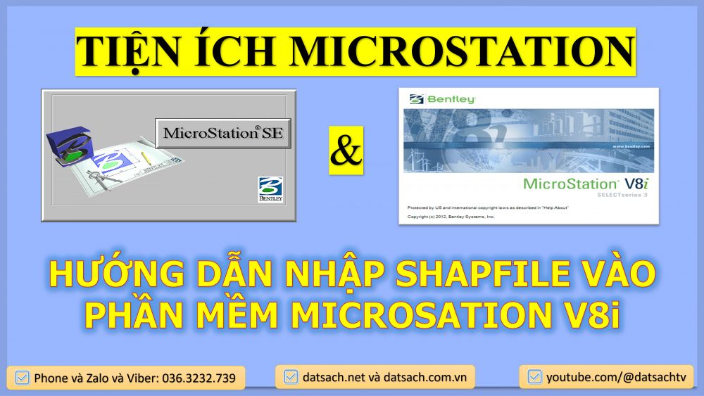 HƯỚNG DẪN NHẬP SHAPFILE VÀO PHẦN MỀM MICROSATION V8i