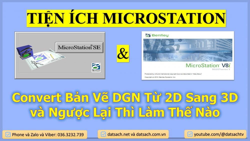 Convert Bản Vẽ DGN Từ 2D Sang 3D và Ngược Lại Thì Làm Thế Nào