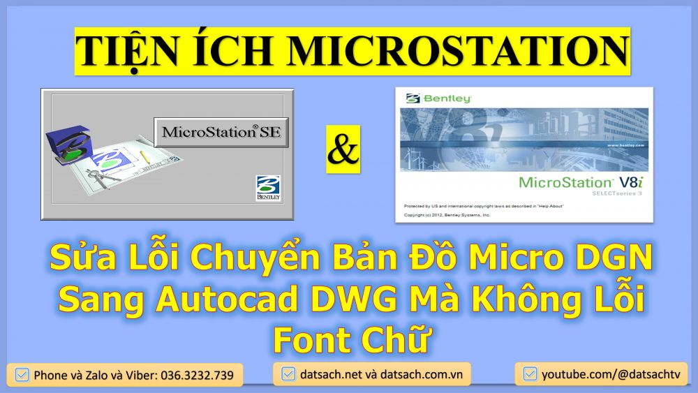 Sửa Lỗi Chuyển Bản Đồ Micro DGN Sang Autocad DWG Mà Không Lỗi Font Chữ