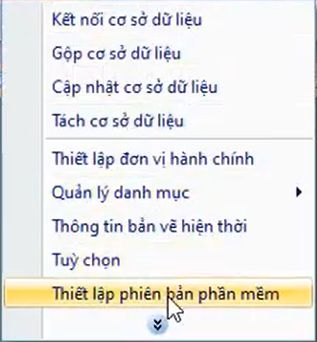 HỆ THỐNG_Thiết Lập Phiên Bản Phần Mềm trong Ứng Dụng gCadas 2 HỆ THỐNG_Thiết Lập Phiên Bản Phần Mềm trong Ứng Dụng gCadas