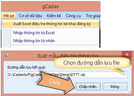 HỒ SƠ_Xuất Excel điều tra thông tin kê khai đăng ký trong gCadas 2 HỒ SƠ_Xuất Excel điều tra thông tin kê khai đăng ký trong gCadas