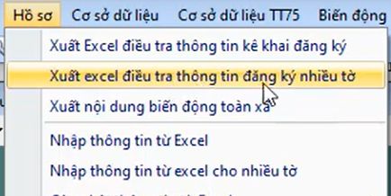 HỒ SƠ_Xuất Excel điều tra thông tin đăng ký nhiều tờ trong gCadas 2 HỒ SƠ_Xuất Excel điều tra thông tin đăng ký nhiều tờ trong gCadas