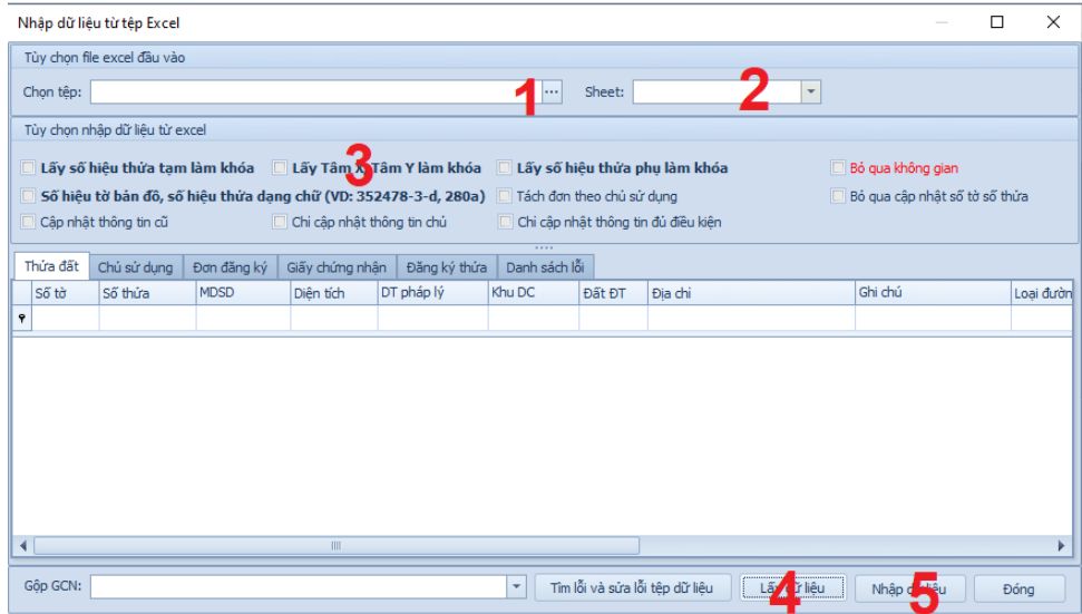 HỒ SƠ_Nhập thông tin từ excel trong gCadas 3 HỒ SƠ_Nhập thông tin từ excel trong gCadas
