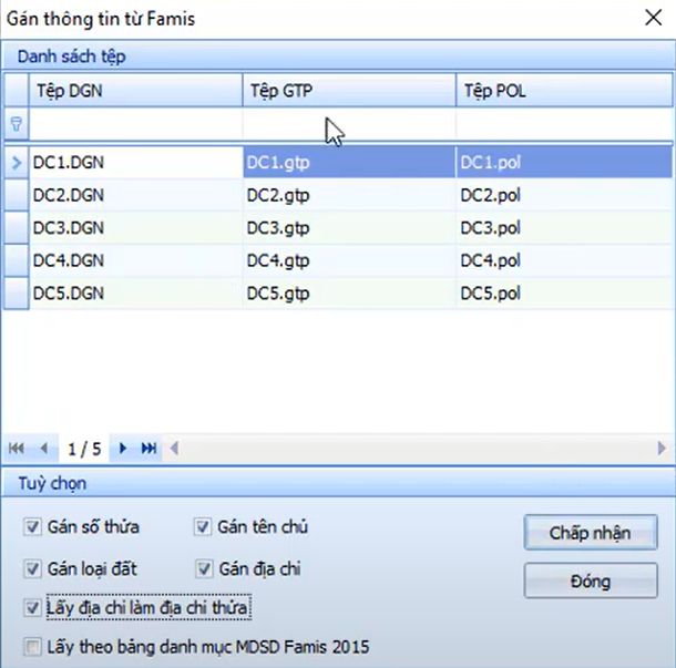 27. HỒ SƠ_Gán Thông Tin_Gán Thông tin từ Famis trong gCadas 3 27. HỒ SƠ_Gán Thông Tin_Gán Thông tin từ Famis trong gCadas
