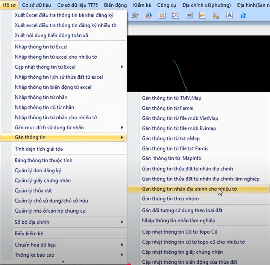 HỒ SƠ_Gán Thông Tin_Gán Thông nhãn địa chính cho nhiều tờ trong gCadas 2 HỒ SƠ_Gán Thông Tin_Gán Thông nhãn địa chính cho nhiều tờ trong gCadas