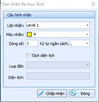 HỒ SƠ_Gán Mục Đích Sử Dụng Từ Nhãn_Nhập Nhãn Đa Mục Đích trong gCadas 3 HỒ SƠ_Gán Mục Đích Sử Dụng Từ Nhãn_Nhập Nhãn Đa Mục Đích trong gCadas
