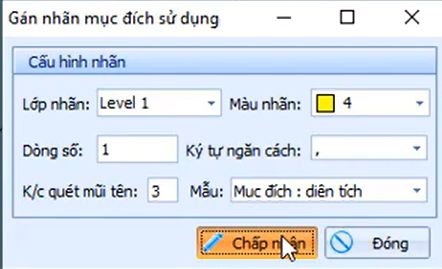HỒ SƠ_Gán Mục Đích Sử Dụng Từ Nhãn_Nhập Nhãn Đơn và Diện tích trong gCadas 3 HỒ SƠ_Gán Mục Đích Sử Dụng Từ Nhãn_Nhập Nhãn Đơn và Diện tích trong gCadas