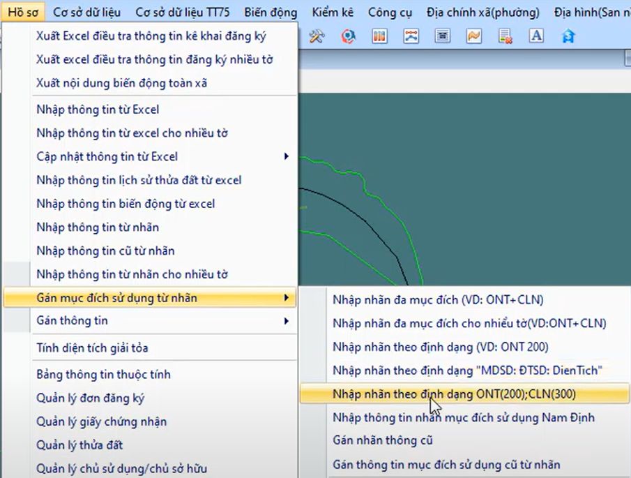HỒ SƠ_Gán Mục Đích Sử Dụng Từ Nhãn_Nhập Nhãn MDSĐ (Diện Tích) trong gCadas 2 2 HỒ SƠ_Gán Mục Đích Sử Dụng Từ Nhãn_Nhập Nhãn MDSĐ (Diện Tích) trong gCadas 2