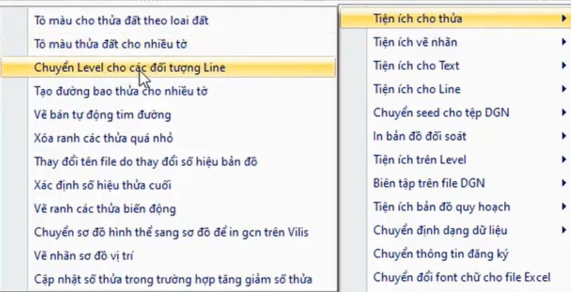 CÔNG CỤ_TIỆN ÍCH CHO THỬA ĐẤT_Chuyển Level cho các đối tượng dạng Line trong gCadas 2 CÔNG CỤ_TIỆN ÍCH CHO THỬA ĐẤT_Chuyển Level cho các đối tượng dạng Line trong gCadas