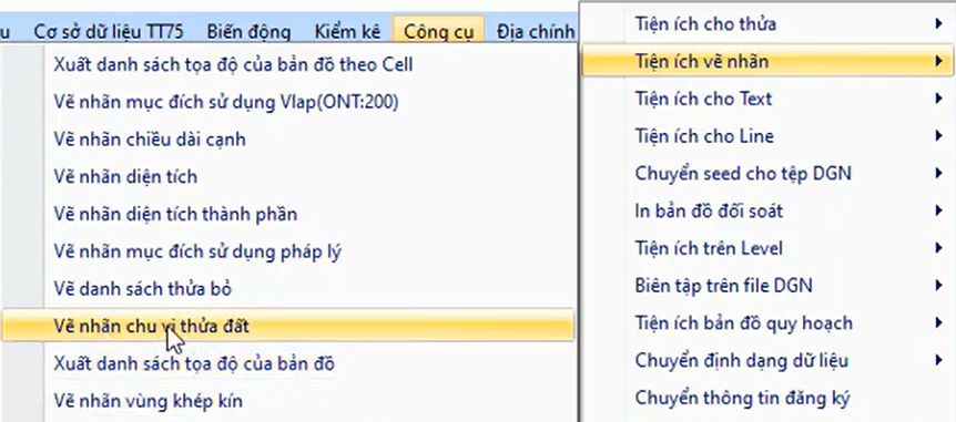 CÔNG CỤ_TIỆN ÍCH VẼ NHÃN_Vẽ chu vi thửa đất trong ứng dụng gCadas 3 CÔNG CỤ_TIỆN ÍCH VẼ NHÃN_Vẽ chu vi thửa đất trong ứng dụng gCadas