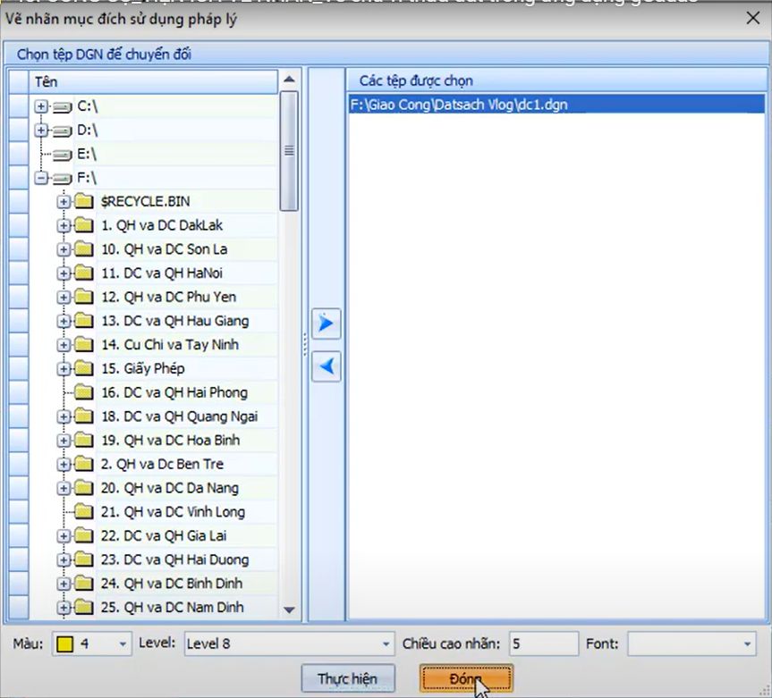 CÔNG CỤ_TIỆN ÍCH VẼ NHÃN_Vẽ chu vi thửa đất trong ứng dụng gCadas 4 CÔNG CỤ_TIỆN ÍCH VẼ NHÃN_Vẽ chu vi thửa đất trong ứng dụng gCadas