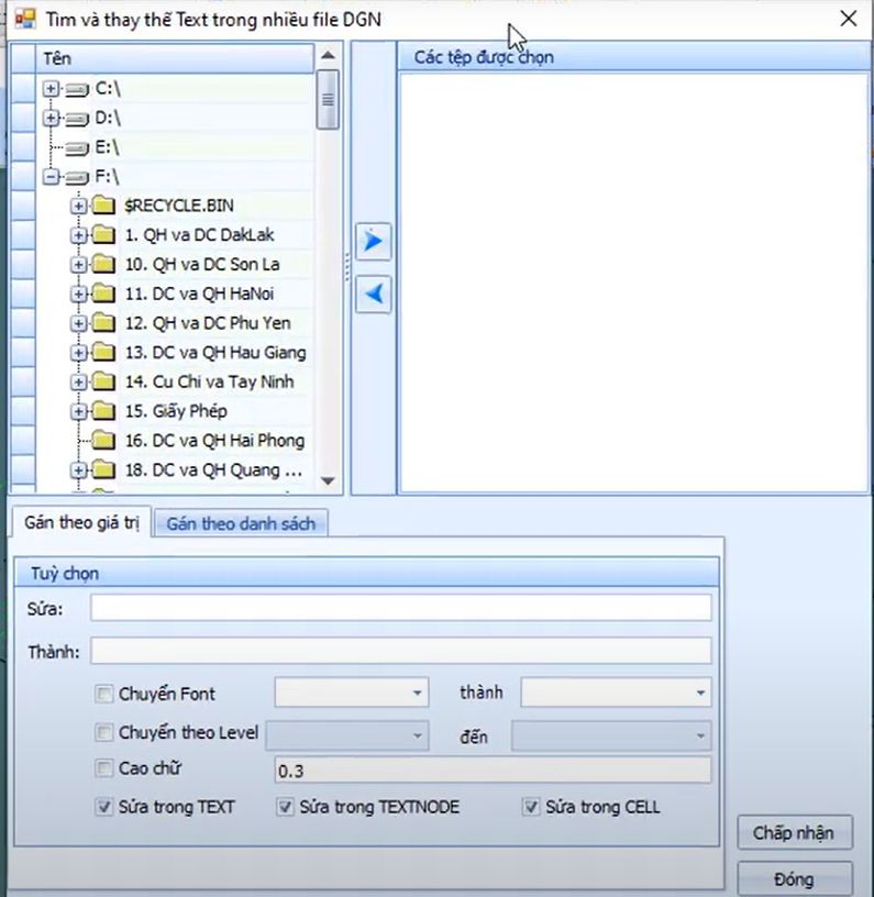 CÔNG CỤ_TIỆN ÍCH CHO TEXT_tìm và thay thế text trong nhiều file DGN của ứng dụng gCadas 4 CÔNG CỤ_TIỆN ÍCH CHO TEXT_tìm và thay thế text trong nhiều file DGN của ứng dụng gCadas