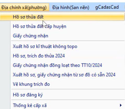 HỒ SƠ ĐẤT CẤP XÃ_Trích Lục Bản Đồ Thông Tư 25_trong ứng dụng gCadas 2024. 2 HỒ SƠ ĐẤT CẤP XÃ_Trích Lục Bản Đồ Thông Tư 25_trong ứng dụng gCadas 2024.
