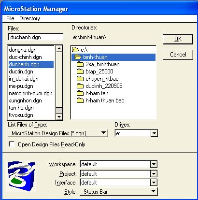 Bài giảng Microstation SE, V7 2 Bài giảng Microstation SE, V7