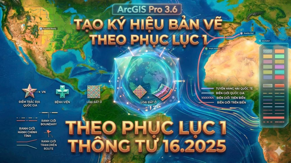 TẠO KÝ HIỆU BẢN VẼ THEO PHỤC LỤC 1 THÔNG TƯ 16.2025 TRONG ARCGIS PRO 3.6
