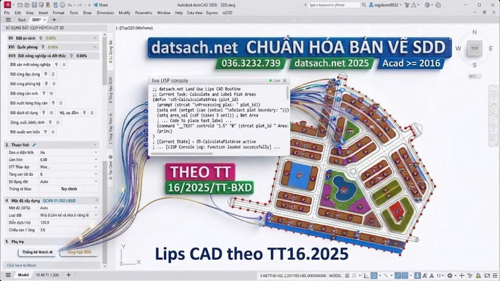BỘ LIPS CAD XỬ LÝ BẢN VẼ CAD THEO THÔNG TƯ 16.2025