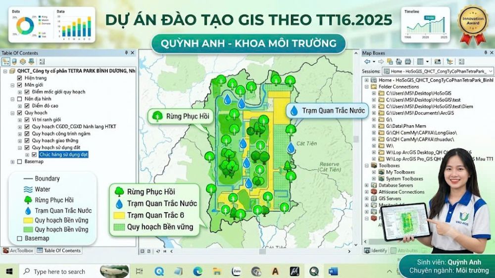 Đào tạo Bộ hồ sơ GIS Theo Thông tư 16.2025_Quỳnh Anh - Môi Trường