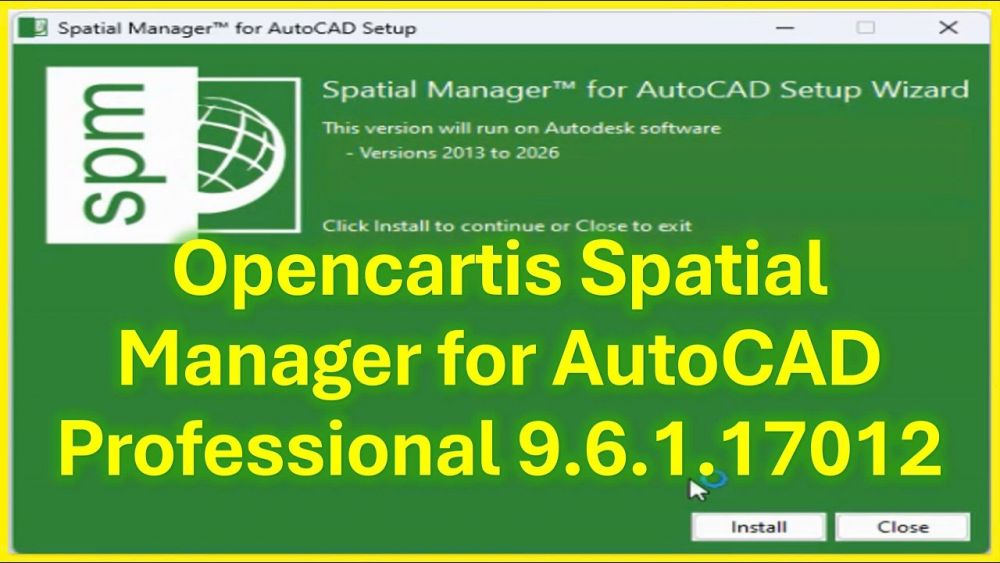 OPENCARTIS SPATIAL MANAGER FOR AUTOCAD 9.0