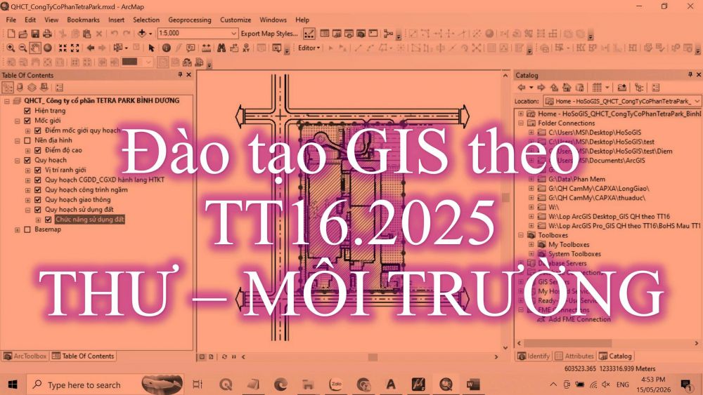 Đào tạo Bộ hồ sơ GIS Theo Thông tư 16.2025_Thư