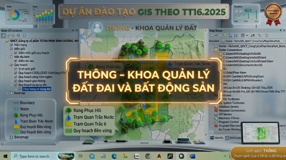 Đào tạo Phần mềm QLDD và GIS theo thông tư 16.2025 - THÔNG